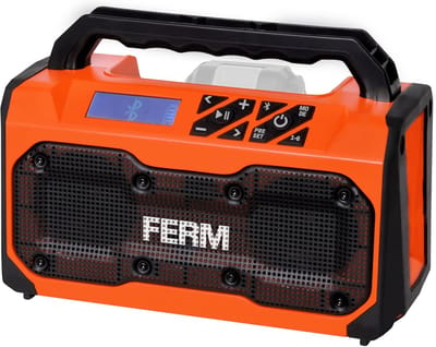 Bouwradio Bluetooth Speaker - Draagbare Radio - Muziek Luisteren - Met Oplaadfunctie - 25.5 cm - Zwart