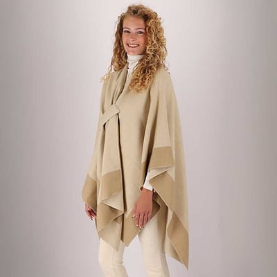 Morethansocks - Poncho dames omslagdoek - One Size - Geweven - omslagdoek dames sjaal