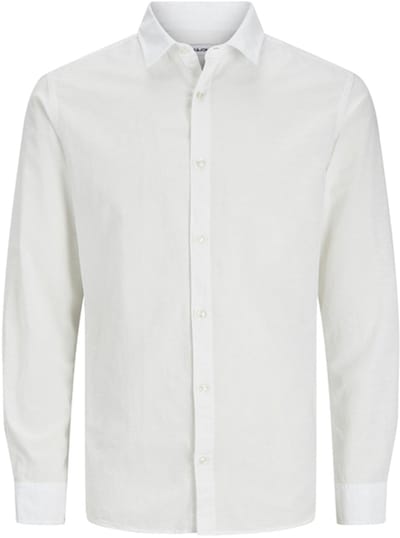 JACK&JONES - JJEBREEZE LINEN BLEND SHIRT LS MNI - Jongens - Overhemden