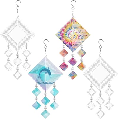 Sublimatie Wind Spinner Blanks - 3D Aluminium Metalen Kinetische Spinners voor Tuin en Interieur Decoratie