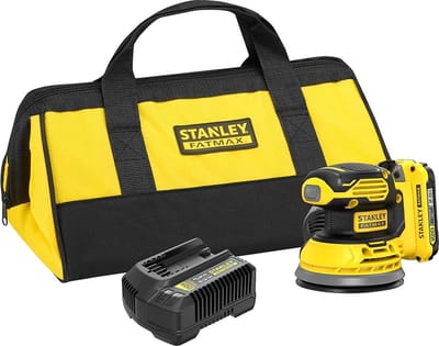 STANLEY V 20 SFMCW220D1S-QW Excentrische accuschuurmachine Incl. accu, Incl. lader 18 V Ø 125 mm