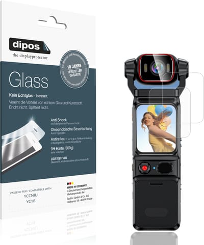 dipos – 2x Matte Pantserfolie geschikt voor YCCNIU YC18 | 9H Screenprotector