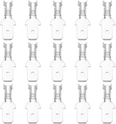 NTH products - 200 stuks krimpklemmen - Mannelijke spadeconnectoren - Betrouwbare verbinding - 4,8 mm - Ongeïsoleerde terminals - Geschikt voor 20-16