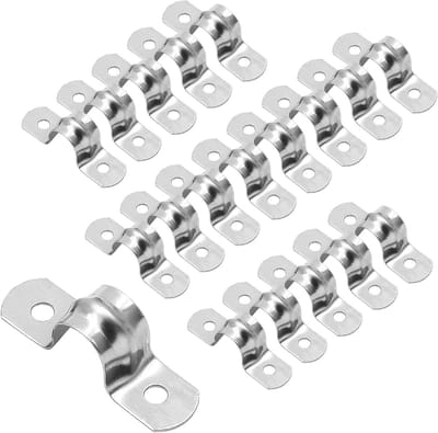 35 Stuks U Klemmen van RVS, 2-Hole Klemmen voor Water- en Gasleidingen, Duurzame Buisklemmen voor Diverse Toepassingen (32mm)