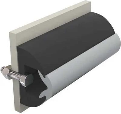 Vetus Haro Rubberen Beschermstrip 20 M Zwart 60 x 35 mm