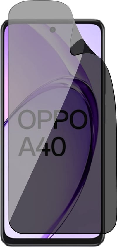 Privacy Screenprotector geschikt voor Oppo A40 - 1x FlexGuard Screen Protector