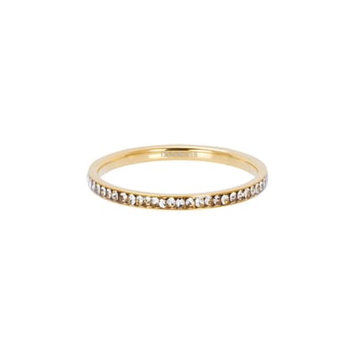 Fame-Zirconia Crystal-Goudkleurig-Dames Ring