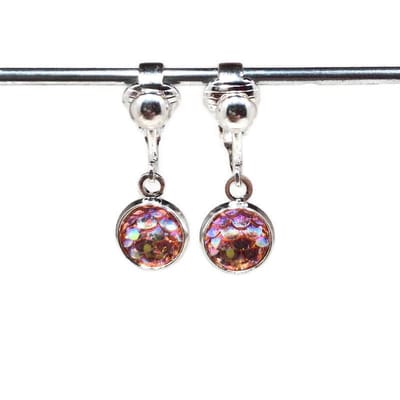 Clip Oorbellen Kinderen - Oorclips - Zeemeermin - Roze - Hangoorbellen - MNQ bijoux