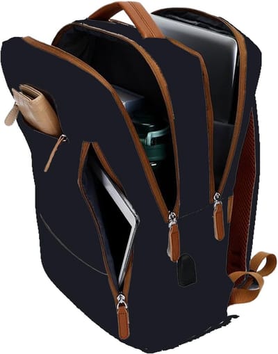 Dames Rugzak - Laptoptas Schooltas - Dagelijks Gebruik - Veelzijdig Ontwerp - Voor 15 inch laptop - Zwart