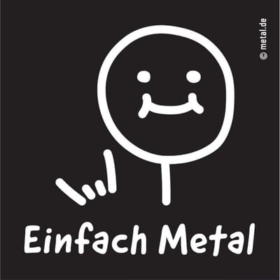 Metal.de Einfach Metal Unisex Patch - zwart - Standard