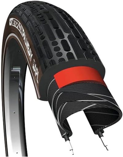 Buitenband Fiets - Stadsfiets Band - Comfortabel Fietsen - Anti-lek Laag - 28 x 2.00 - Zwart Bruin
