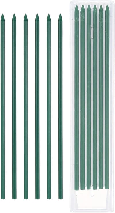 12 stuks 2,8 mm timmerman potlood vullingen, breekbestendige lood vulling voor mechanisch tekenen en bouwprojecten, groen