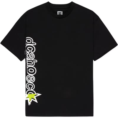Dc Shoes Shock Side T-shirt Met Korte Mouwen Zwart L Man