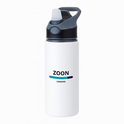 Hacebo® - zoon loading waterfles met rietje zwart - Zoon - ochtendkoffie laden - verjaardagscadeau - verjaardag - cadeau - cadeautje voor zoon - zoon artikelen - kado - geschenk - gift - water fles - 650ML