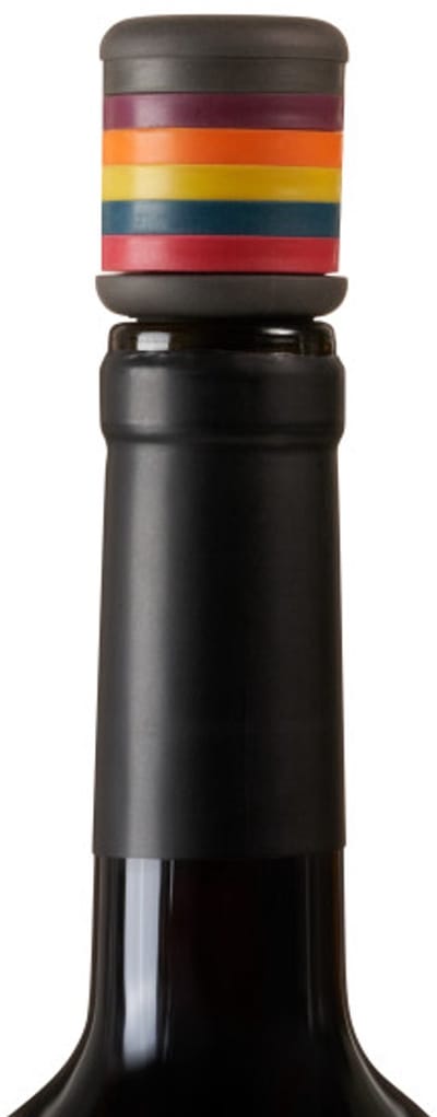 Innovine™ Wijnstopper met 6 Glasmarkeerders