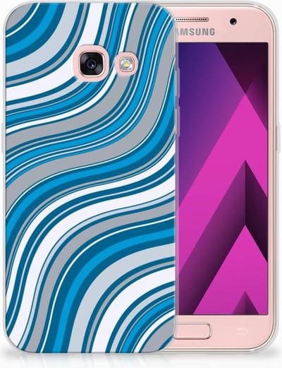 Samsung Galaxy A3 2017 TPU bumper Waves Blue