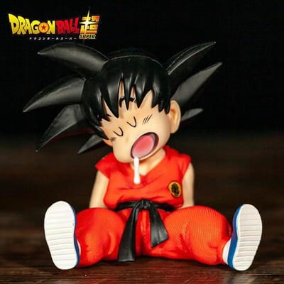 Anime Dragon Ball Figuur Z Slaap Son Goku Figuur Super Saiyan Goku Gk PVC Actiefiguren Set Model Speelgoed Cadeaus beige