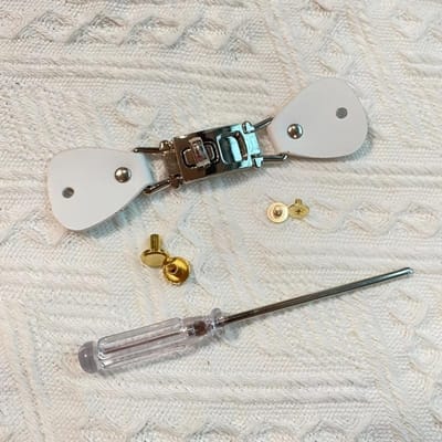 Tasgesp DIY Handgemaakte Tasluiting Gesp Doos Tas Weefmateriaal Hoge Kwaliteit Hardware Veelzijdige Stijl wit