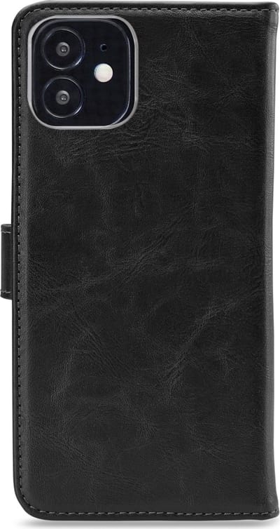 My Style Telefoonhoesje geschikt voor Apple iPhone 12 Mini Hoesje | My Style Flex Wallet Bookcase Portemonnee | Pasjeshouder voor 3 Pasjes | Telefoonhoesje voor Pinpas / OV Kaart / Rijbewijs - Zwart