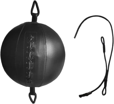 Boksen Reflex Bal - Hand-Oog Trainer - Reactie Tijd Verbeteren - Verstelbare Hoofdband - 20cm Bal Diameter - Zwart