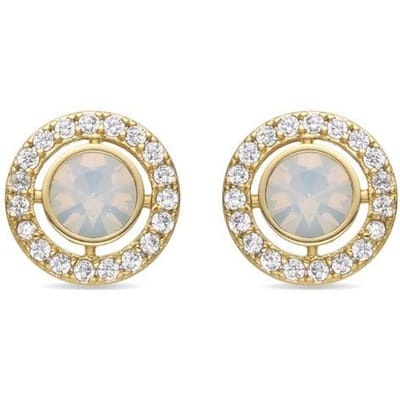 Luxenter Oorbellen met Glimmende Zirkonia 18k goud afwerking - Riashe