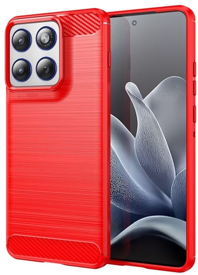 Coverup Hoesje - Geschikt voor Motorola Edge 70 Hoesje - Coverup Armor Brushed TPU Back Cover - Rood