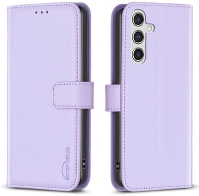 BINFEN Hoesje - Geschikt voor Samsung Galaxy A36 Hoesje - BINFEN Color Book Case - Lavendel