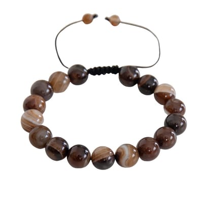 Marama - verstelbare armband Tiger Eye Brown - edelsteen tijgeroog - vegan - bruin - damesarmband - herenarmband