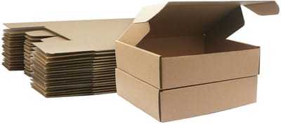 Dailygoody - Gegolfd Karton Verzenddozen - Klein Pakket Verpakking - 210 x 100 x 50 mm - Bruin - Verzenddozen voor Bedrijven - Perfect voor Opslag en ..