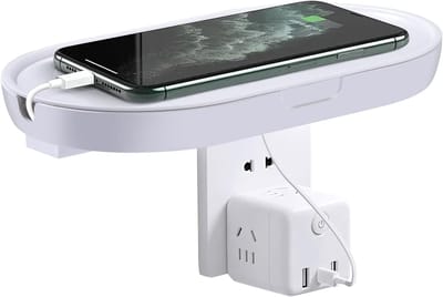 Famanu – Wandplanken zonder boren - met kabeldoorvoer - voor routers - tandenborstels - speakers - mobiele apparaten