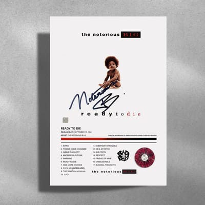 Biggie Smalls The Notorious BIG - Ready to die - Metalen poster 30x40cm