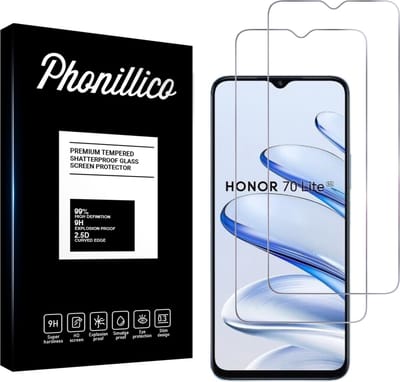 Screenprotector voor Honor 70 Lite - 2 stuks Beschermglas van glas Transparante glazen schermbeschermfolie