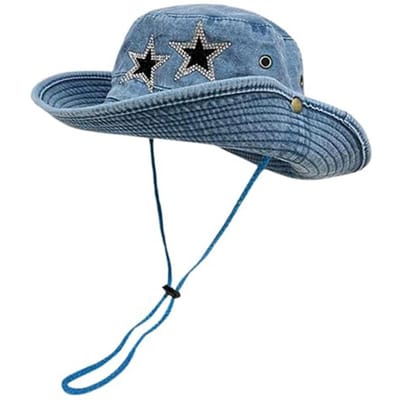 Chapeau de cowboy Grunge Mignon Tendance Léger Confortable Casquette Tendance Chapeau de cowgirl Grunge Doux Respirant Pour Femmes gray