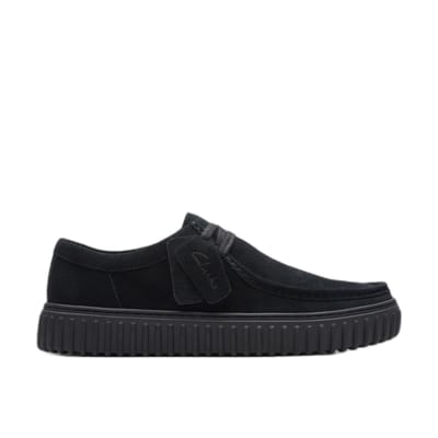 CLARKS Torhill Lo Heren Veterschoenen - Suede - Zwart