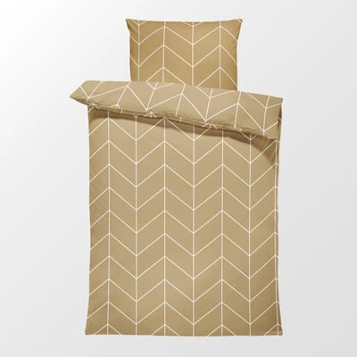 Dekbedovertrek 100% Katoen Premium - 140 x 200cm - 1 persoon - Grate Gold