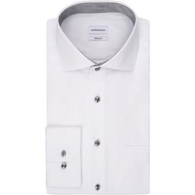 Seidensticker Business Shirt - Wit - Maat 40 - Regular Fit - Spread Kent - Non Iron - 01.165447-01
