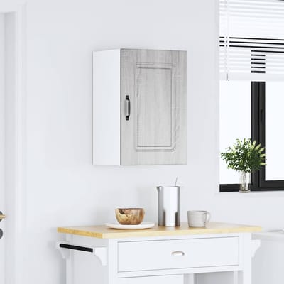 vidaXL - Keukenbovenkast - Kalmar - bewerkt - hout - grijs - sonoma - eiken