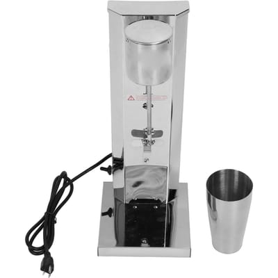 Machine à milkshakes 180 W 18 000 tr/min, mélangeur électrique silencieux en acier inoxydable avec L white