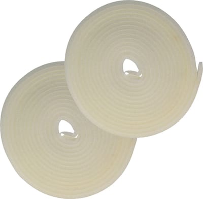 AMIG Tochtstrip - 2x - tochtwering - wit - zelfklevend - universeel - 10 m x 12 mm x 6 mm