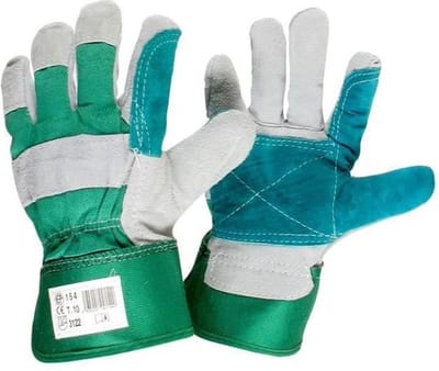 PRAKTISCHE TUIN Leren kraakhandschoenen - Gevoerd katoen - Maat 10 / L