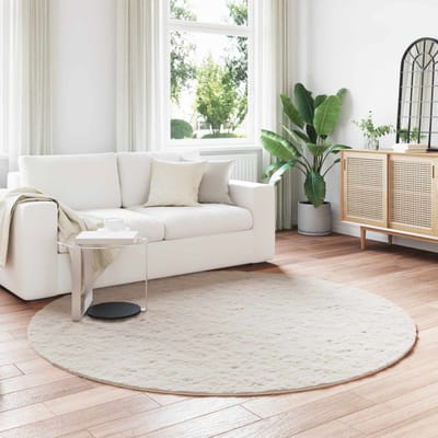 vidaXL - Antislip - vloerkleed - van - imitatie - konijnenbont - OLITE - Beige