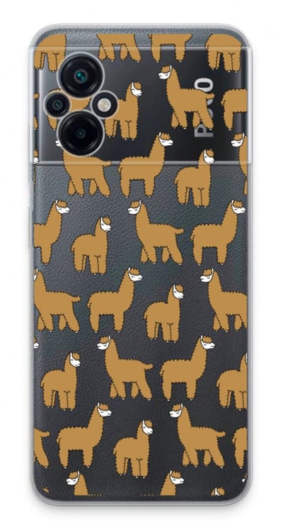 Case Company® - Hoesje geschikt voor Xiaomi Poco M5 hoesje - Alpacas - Soft Cover Telefoonhoesje - Bescherming aan alle Kanten en Schermrand
