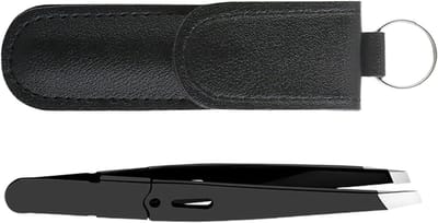 Pincet dames - Gezichtsverzorging tool - Nauwkeurig ontharen - Schuine precisiepunt - 12 x 4 x 1.5 cm - Zilver
