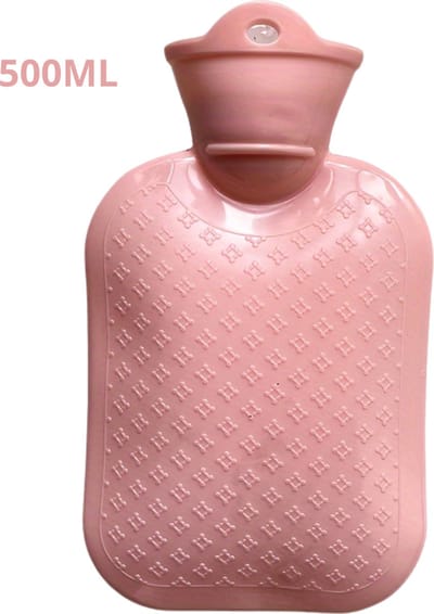 Nivard Warmwaterzak - Warmtekussen - Warmwaterkruik - Warmtekruik - Knuffel - Kruik - Bag - Met Hoes - Roze - 500ML