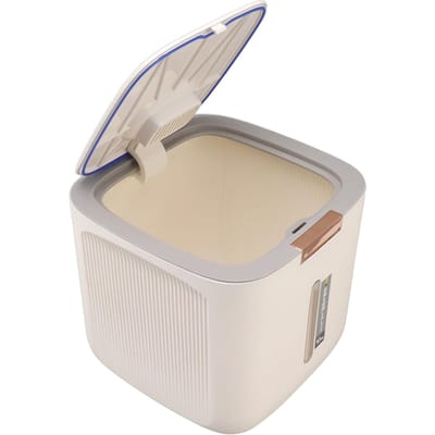 Contenant de Stockage de Riz Capacité 22,0 lb PP de Qualité Alimentaire Épaissi Scellé Baril de Stockage de Céréales avec Tasse à Mesurer et Couvercle Type 1