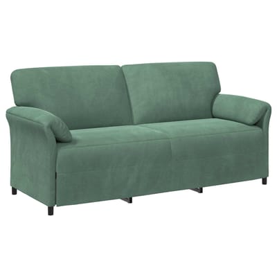 vidaXL - 3-Zits - Sofa - Zeegroen - 198 - x - 83 - x - 95 - cm - Fluweel