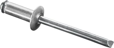 Spreid blindklinknagels - Popnagels Aluminium Staal - Bevestigen van Materialen - Vlakke kop ontwerp - 4 x 10 mm - Veelkleurig