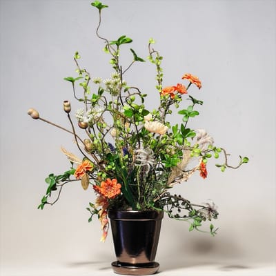 Seta Fiori - Kunstbloemen - wilde bloemen - in brons keramiek