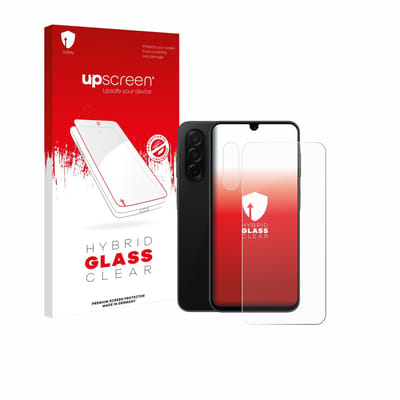 upscreen - Screenprotector voor Samsung Galaxy A26 5G Enterprise Edition (Voor+Camera) - Folie Beschermfolie Beschermglas transparant