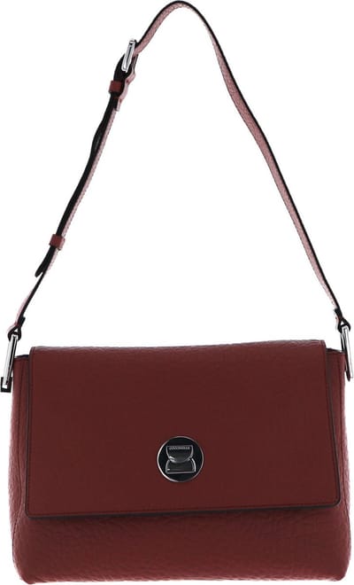 COCCINELLE Leren Schoudertas Liya Elk Handbag Large Cinnamon Bruine
